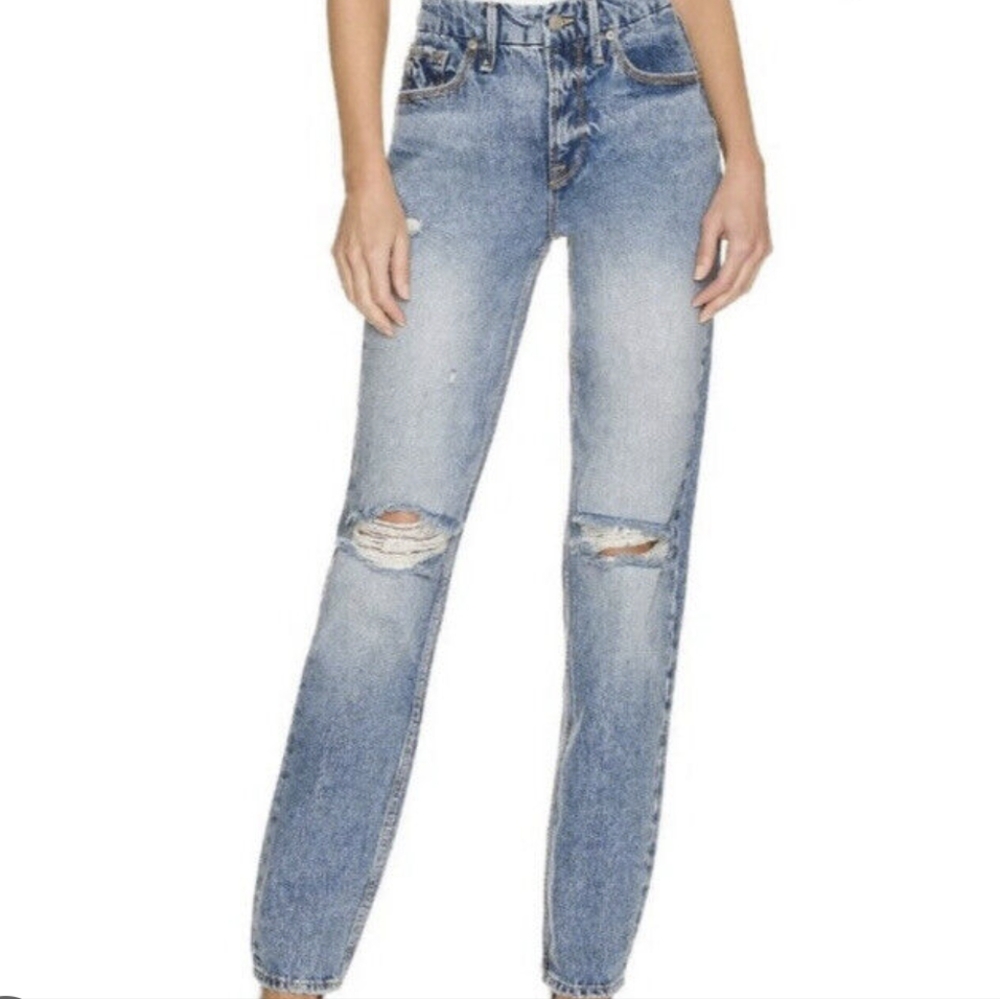 NWT good american good 90's icon jeans in indigo
